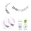 outopen 10 Pairs Bottom Lashes Strip Clear Band Bottom Lash
