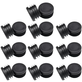 Round Tubing Plugs Dia.1(25 mm), Plastic Tubing Post End Caps Durable Chair Glide for Chair Table Stool Leg Bar Stool Glides Inserts, Fence Plugs, Furniture or Fitness Equipment End Caps