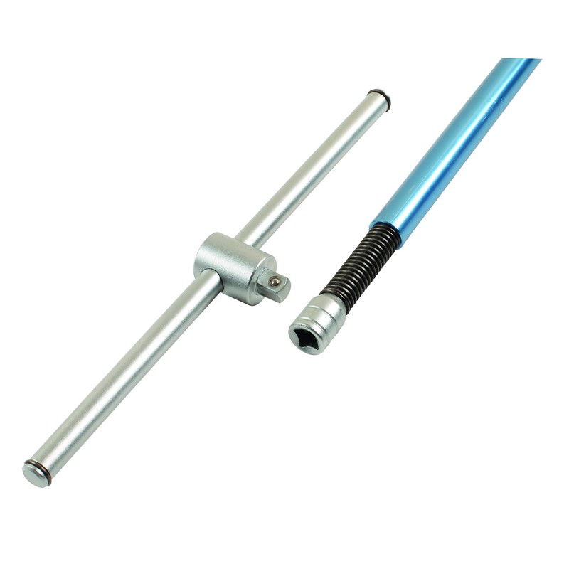 Laser 7808 2-In-1 Socket & Bit T-Handle Spinner 1/4"D