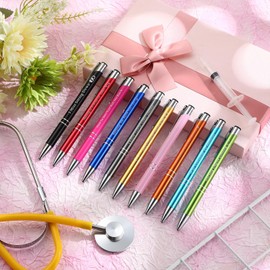 Clabby 10 Motivational Ballpoint Pens for Nurses Inspirational Ballpoint Pens for Medical Students Colleagues Funny Pens with Black Ink Gift for Thank You Christmas Graduation
