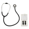 Medical Stethoscope Dual Head Clear Transmission Soft Ear Plugs Stainless