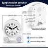 Hearkent Talking Alarm Clock with German Pleasant Voice, Backlight and