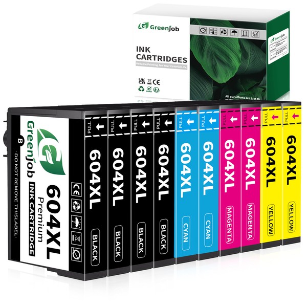 Greenjob 604XL Ink Cartridge Replacement for Epson 604 Ink Cartridges