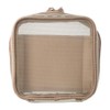 DA-PO01-GY Mesh Square Pouch with Dividers Notebook Deco Marks Gray