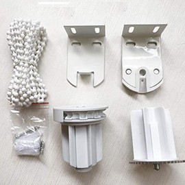 Priaora 38mm Roller Blind Spares with Metal Bracket & Bead Chain, Long Service Life Roller Blind Spares Complete Curtain Roller Blind Fittings Replacement Accessories, Metal Core Clutch (K39-1