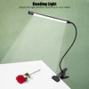 LED Adjustable Clip Reading Light Cold Warm Brightness Light Black