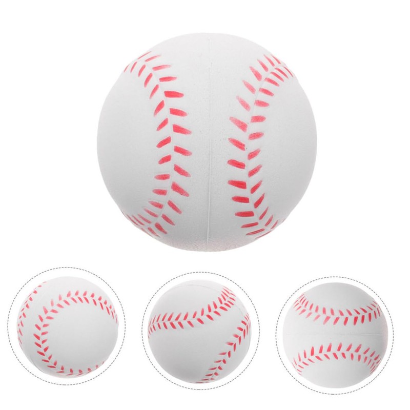 WHAMVOX 4Pcs Lightweight PU Baseballs for Boy Girl Beginners Safe