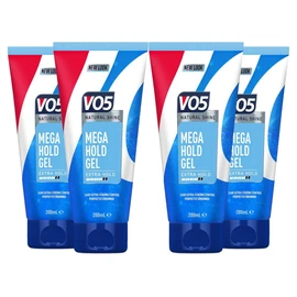 VO5 Mega Hold 24 hour extra strong control Styling Gel for perfectly groomed controlled natural hairstyle 200 ml Multi Buy (4)