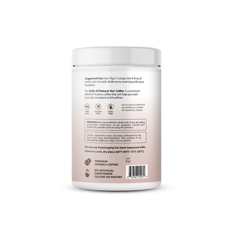 Bella All Natural Probiotics Hot Coffee - 450g