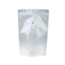 Awe Package Clear Stand up Zipper Pouch Coffee Bag with Valve (25, 8 oz)