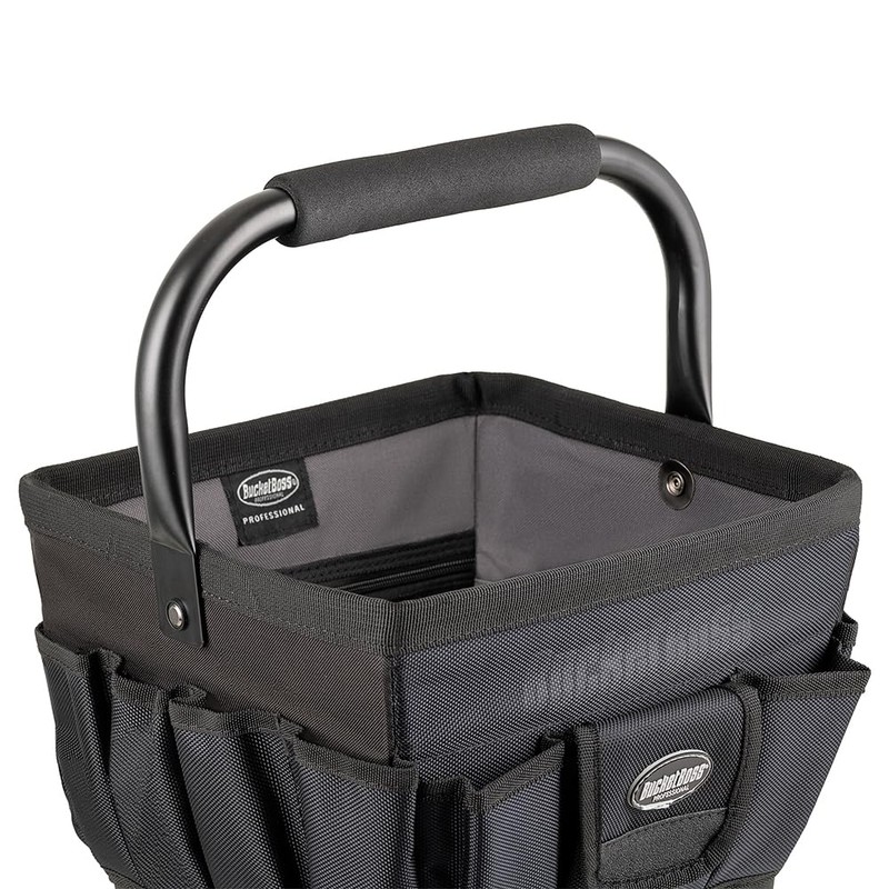 Bucket Boss Pro Tool Tote 11 Tool Bag in Black,