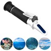 QWORK® Salinity Refractometer, Salt Water Tester Hydrometer with Two Scales