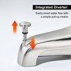 Tub Spout with Integrated Diverter for 1/2 inch Copper Tube