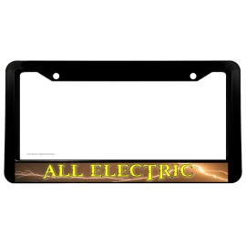 OwnTheAvenue All Electric EV Electric Vehicle Car Truck SUV Auto License Plate Frame
