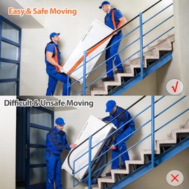 Furniture Moving Straps,Lifting Straps for 2 Movers,Adjustable Moving Strap Padded Back Support Easily Moving Furniture,Appliances,Mattresses,Heavy Objects up to 880lbs