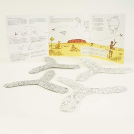 MYFIBO Boomerang for Beginners, Girls and Boys - Design and Style Yourself, Perfect for Indoor and Outdoor Use - 4 Pack Set