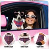Chicingyou 108 Pcs Fall Plaid Dog Bandanas Bulks Adjustable Striped