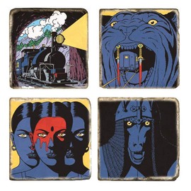 Akimoff Collections Marbles Signs Blake and Mortimer Sarcophagi of The Sixth Continent T1 (5 x 5 cm)