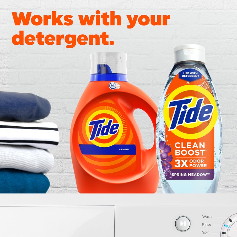 Tide Deep Cleansing Fabric Rinse with 3X Odor Power, Spring