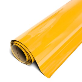 Stretch EasyWeed Heat Transfer Vinyl HTV for T-Shirts 30cm by 1.5m Roll + Weeder (Sun Yellow)