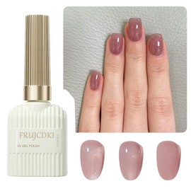 15ml Esmalte De Uñas De Gel UV Translúcido Blanco Lechoso Rosa Desnudo Marrón Colores Esmalte De Uñas Para Todas Las Estaciones Neutro Soak off LED...