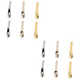 minkissy 2sets Metal Zinc Alloy Eye Scoop Face Spoon Makeup Tool for Easy Cleaning Reusable Compact Chic Perfect for Women Girls Beauty 6pcs*2