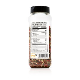 Spiceology – 4 Mix Peppercorn – Bold, Aromatic & Complex Pepper Blend – Whole Black, White, Green & Pink Peppercorns – Perfect for Grinders, Rubs, Sauces & Marinades – Freshly Packed – 14 oz