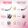 Gorgeous Olivia 88 Piezas Pestañas Postizas Kit Completo Rosa Chicle
