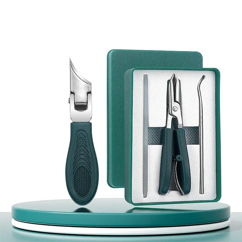 Slant Edge Toenail Clipper Set for Thick Nails – Stainless