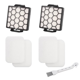 Replacement Filter Compatible With Shark ZU102,ZU60,ZU62,ZU62C,NV150,NV150C,NV151,NV251,NV255 Navigator Zero-M Self-Cleaning Brushroll Pet Pro Upright Vacuum,Replace Part # 1238FT60,1239FT60