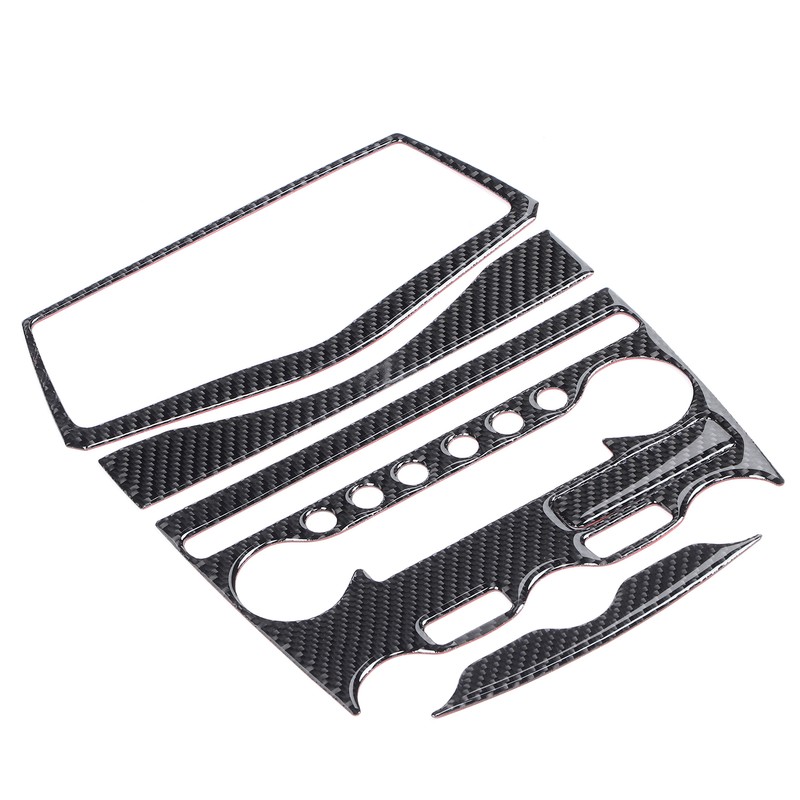 Console AC CD Panel Cover Carbon Fiber Conditioner Switch Decorative
