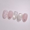Handmade Nail Tip Sakura Bloom - Almond Long / 수제네일팁