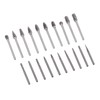 20Pcs Tungsten Carbide Carving Bits Double Cut Rotary Burr Set