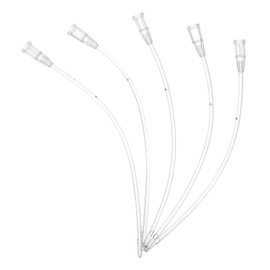 Toddmomy Transparent Sturdy Baby Bird Feeding Hose, Parrot Feeder Tool for Newborn Birds, Pet Feeding Supply Kit with 5 Plastic Tubes (12cm/4.72in)