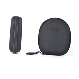 jojofuny Eva Portable Headphone Storage Bag Earphone Organizer Case for Travel Impact Resistant Scratch Black Design Detachable Lanyard for Secure Use