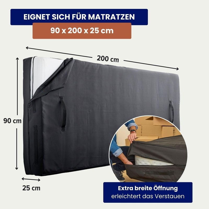 Dreamway Mattress Cover 90 x 200 cm for Laying and