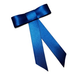 EmilyRose Couture Satin Hair Bow Collection (Alligator Clip, Sapphire)