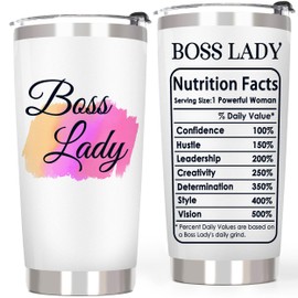 Breezy Valley Boss Gifts for Women - Boss Lady Tumbler - Boss Day Gifts - Funny Gift for Female Boss Christmas or Birthday Gift - Inspirational Gift for Women Leaders - Female Boss Appreciation Gifts