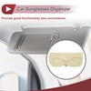 X AUTOHAUX Car Sunglasses Case with Magnetic Universal Sun Visor