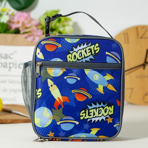JYhoney Kids Lunch Box Insulated Soft Bag Mini Cooler Back