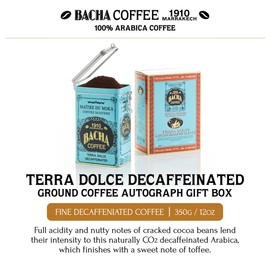 Bacha Coffee | Terra Dolce Fine Flavoured Coffee Autograph Collection, Medium Dark Roast, 100% Arabica Ground Beans, 350g