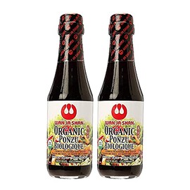 Wan Ja Shan Oragnic Ponzu, Citrus Seasoned Soy Sauce & Dressing. USDA Certified Organic, Gluten Free, Kosher Certified, Handcarfted and Brewed in New York Great for Meat, Seafood, and Vegetables.10 oz (Pack of 2)
