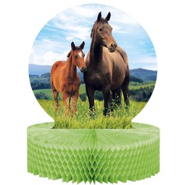 Creative Converting Wild Horse Centerpiece. 1 ct, multi-colored, 9 in x 12 in, 1 ct
