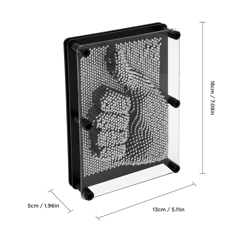 Global Gizmos 50350 Metal Pin Art Impression Toy / Ideal