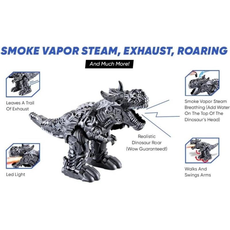 RC TOY T Rex Dinosaur Electronic Walk, Sound, Light Up