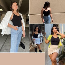 Body para Mujer con Control Barriga sin Costuras Esculpir Fajas Colombianas para Mujer con Control Barriga Body Moldeador Corset Sin Mangas Reductora Abdomen Oficina,Diario,Dormir,Fiesta(Negro-XXL)