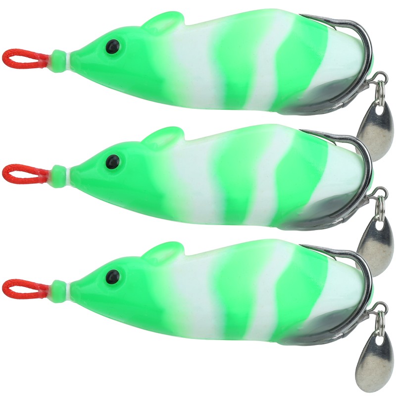 3Pcs Sequin Conversion Soft Artificial Simulation Snakehead Lure Bait Fishing