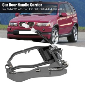 Keenso Car Door Handle Carrier, Car Zinc Alloy Door Hinges Door Handle Bracket Replacement for X5 Offroad E53 3.0d 3.0i 4.4i 4.6is4 4.8is (Front Left) Outer Door Handles