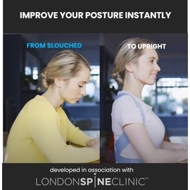 BODIFLX Posture Hero, Posture Corrector for Women & Men, Adjustable Posture Brace Support, Improves Posture, Prevents Slouching & Relieves Pain, London Spine Clinic Approved - Small/Medium