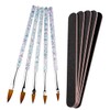 FRCOLOR 10pcs Nail Art Brush Set Nail Pen Art Pen